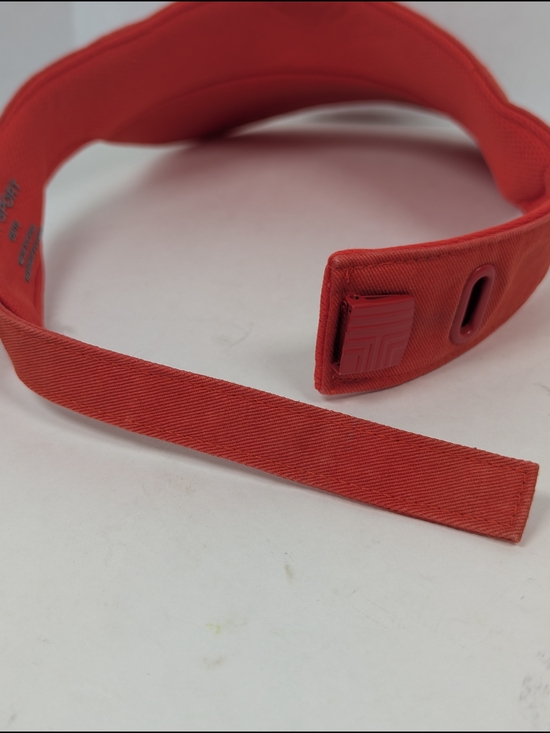 Tory Burch Sport Performance Burnt Orange Red Adjustable Visor Tennis Golf - Picture 10 of 13
